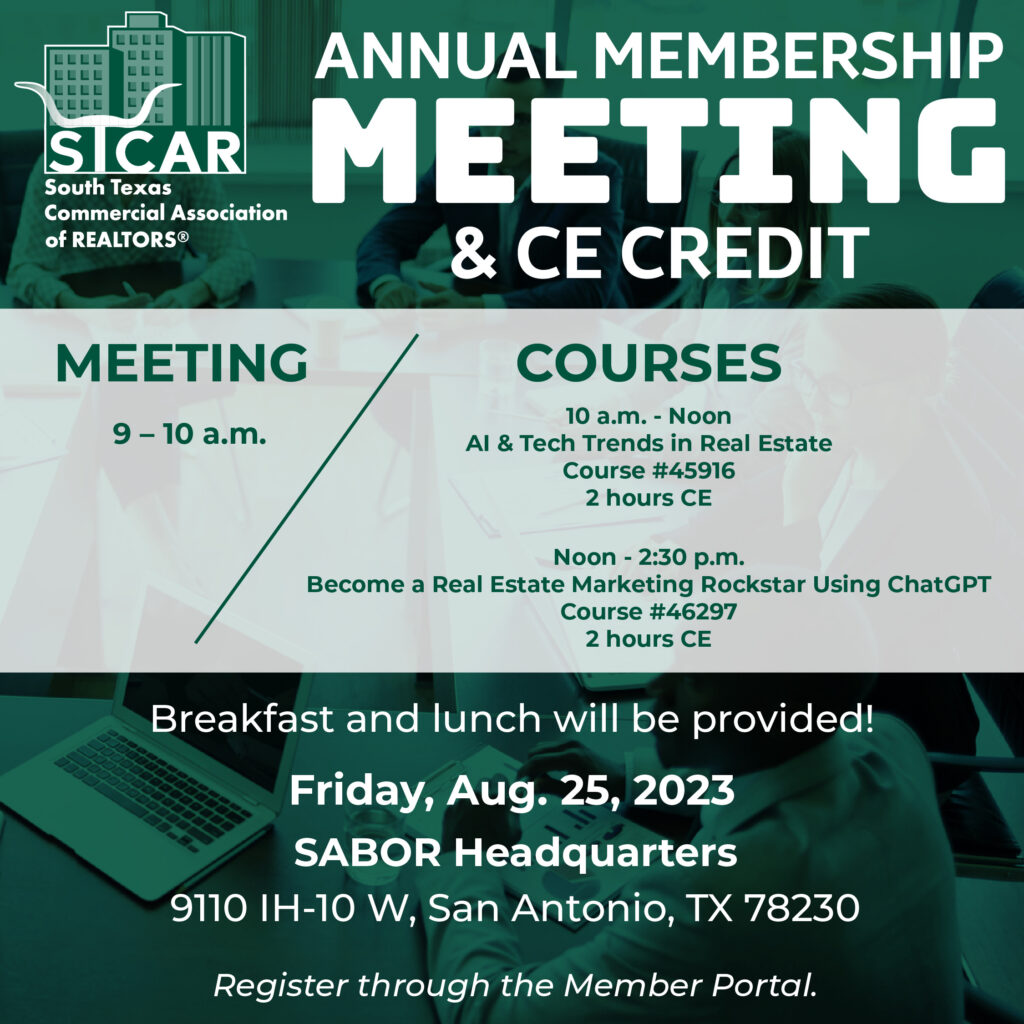STCAR Annual Membership meeting social banner